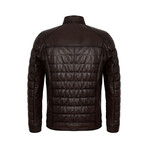 Quilted Jacket // Brown (XL)
