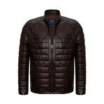 Ian Leather Jacket // Brown (2XL)