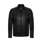 Spencer Leather Jacket // Black (XL)