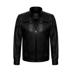 Thomas Leather Jacket // Black (M)