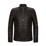 Roman Leather Jacket // Brown (XL)