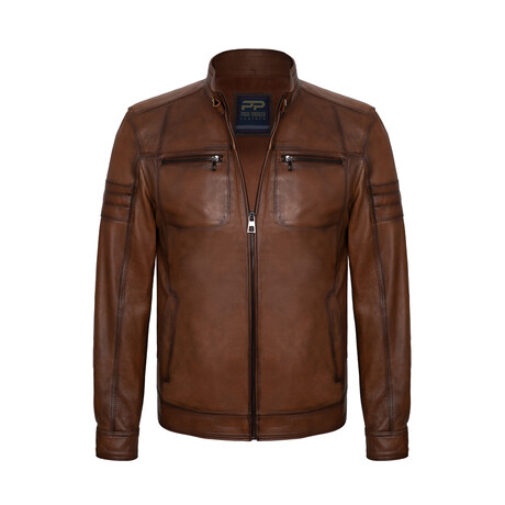 Raymond Leather Jacket // Chestnut (S)