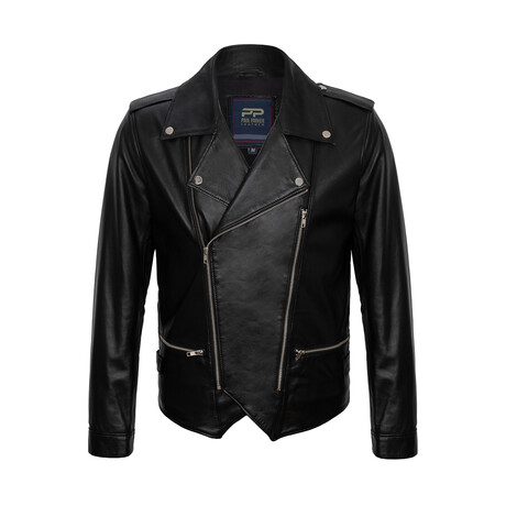 Samson Leather Jacket // Black (M)