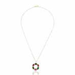 18K Yellow Gold Tourmaline Necklace I // 16" // Pre-Owned