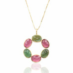 18K Yellow Gold Tourmaline Necklace I // 16" // Pre-Owned