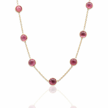 18K Yellow Gold Tourmaline Necklace // 18" // Pre-Owned