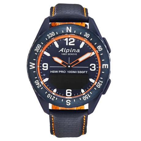 Alpina Alpiner X Alarm Quartz Analog-Digital Smart Watch Quartz // AL-283LNO5NAQ6L // New