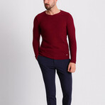 Kason Knitwear Jumper // Claret Red (2XL)