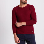 Kason Knitwear Jumper // Claret Red (S)