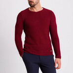 Kason Knitwear Jumper // Claret Red (M)