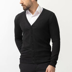 Camren Knitwear Cardigan // Black (XL)