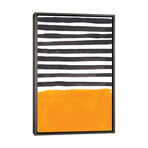 Rothko Remake Yellow Black Stripes by EnShape