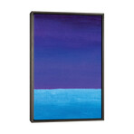 Blue Violet And Cyan Gradient by Valery Rybakow (26"H x 18"W x 0.75"D)
