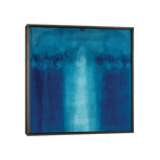 Untitled blue painting, 1995  by Charlie Millar (18"H x 18"W x 0.75"D)