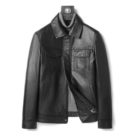 Thomas Leather Jacket // Black (XS)