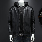 Finn Leather Jacket // Black (XS)