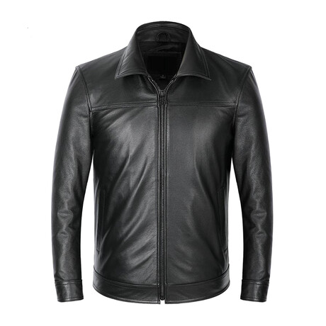 Jacob Leather Jacket // Black (XS)