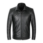 Jacob Leather Jacket // Black (L)