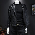 Eric Leather Jacket // Black (M)