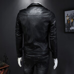 Eric Leather Jacket // Black (S)