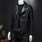 Eric Leather Jacket // Black (L)