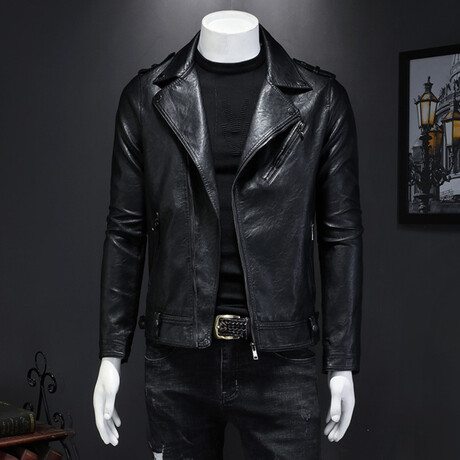 Eric Leather Jacket // Black (XS)
