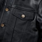 Anthony Leather Jacket // Black (5XL)