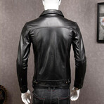 Logan Leather Jacket // Black (XL)