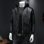 Finn Leather Jacket // Black (XL)