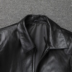 Wyatt Leather Jacket // Black (3XL)