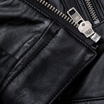 Owen Leather Jacket // Black (M)