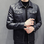 Blake Leather Jacket // Black (XS)