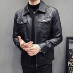Blake Leather Jacket // Black (L)