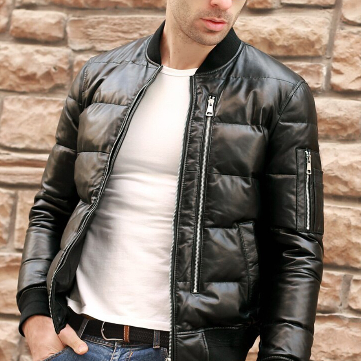Mason Leather Jacket // Black (4XL) - Desaro Leather Jackets - Touch of ...