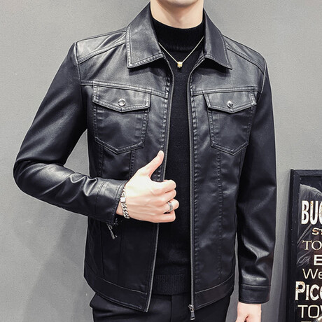 Blake Leather Jacket // Black (XL) - Desaro Leather Jackets - Touch of ...