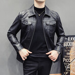 Blake Leather Jacket // Black (XL)
