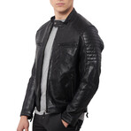Noah Leather Jacket // Black (L)