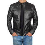 Henry Leather Jacket // Black (L)