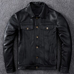 Anthony Leather Jacket // Black (M)