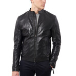 Liam Leather Jacket // Black (M)