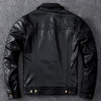 Anthony Leather Jacket // Black (L)