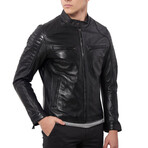Noah Leather Jacket // Black (M)
