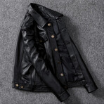 Anthony Leather Jacket // Black (5XL)