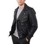 Ryan Leather Jacket // Black (L)