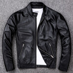 Owen Leather Jacket // Black (XL)