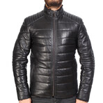 Isaac Leather Jacket // Black (4XL)
