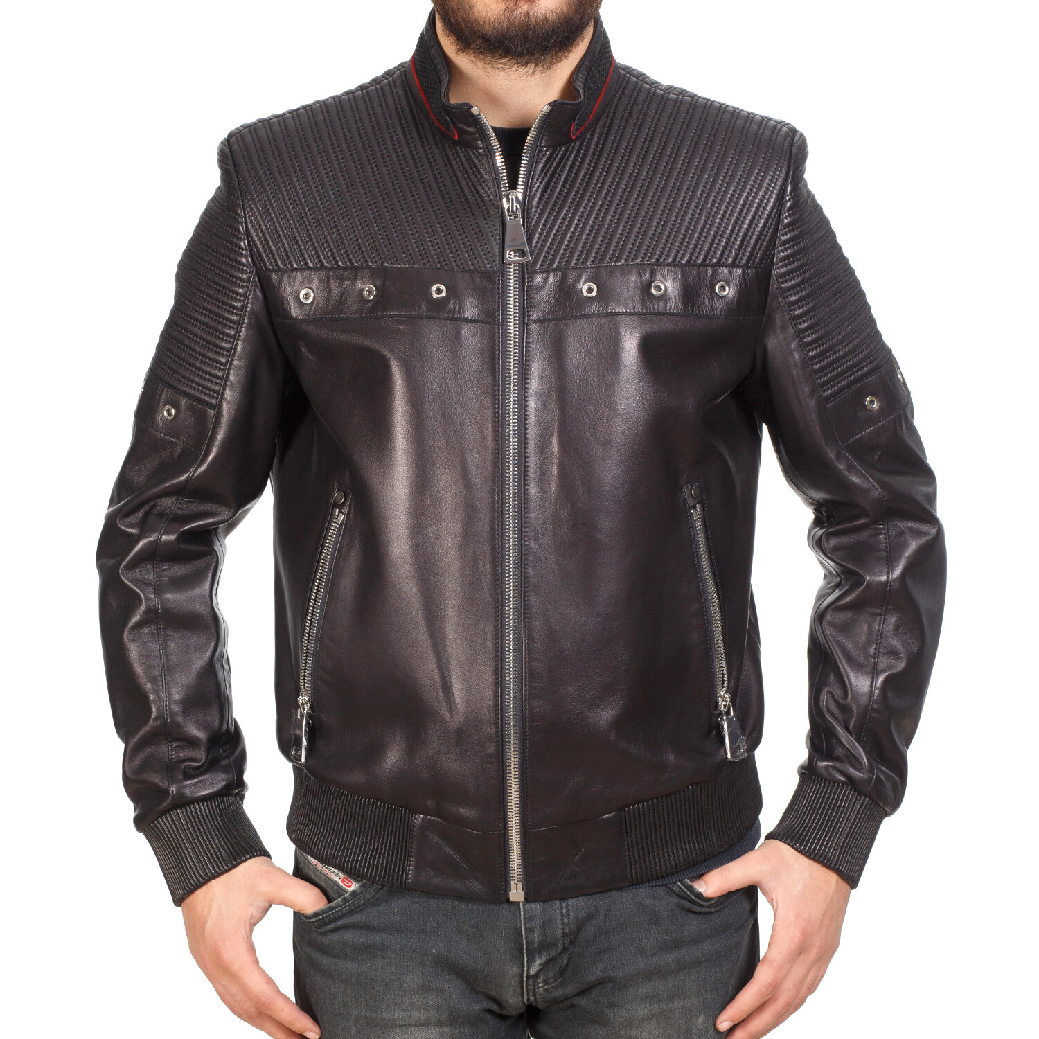 Gabriel Leather Jacket // Black (4XL) - Desaro Leather Jackets - Touch ...
