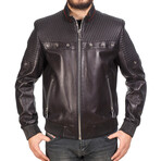 Gabriel Leather Jacket // Black (4XL)