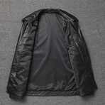Wyatt Leather Jacket // Black (XL)