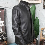 Jackson Leather Jacket // Black (L)